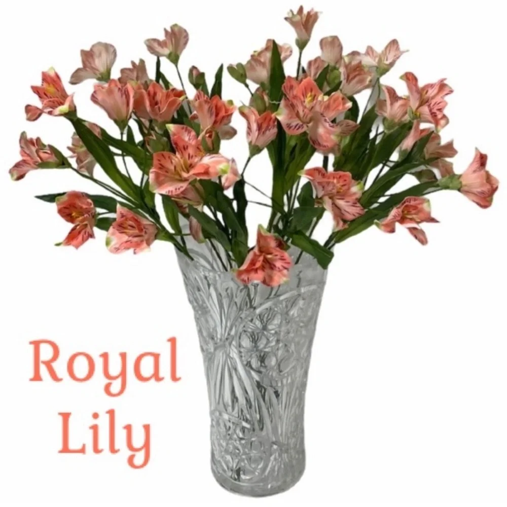 Lovely Lily Silk Flowers Bundle 9 Pc Set Decorating Crafts DIY Floral Lot